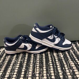 Nike Navy and White Athletic Shoes